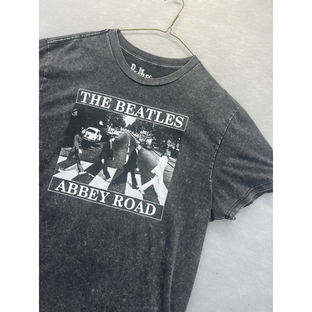 The Beatles Abbey Road Rock B&W Photo XL Marble Gray Black Men's T-Shirt